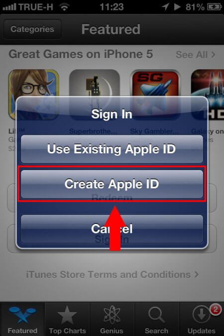 create appleID