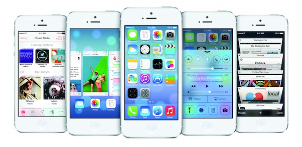 iPhone 5 with iOS 7